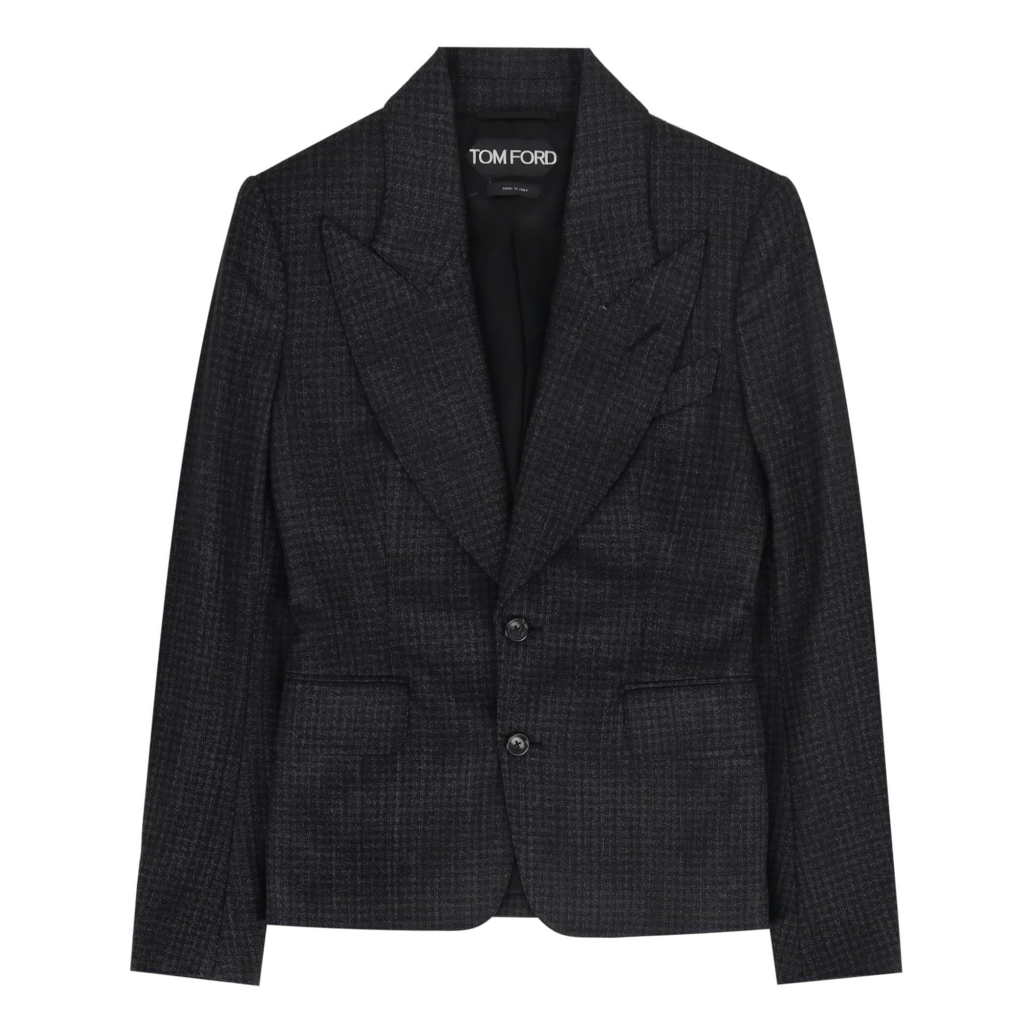 Donna Tom Ford: abito a due pezzi in seta e misto lana in vendita