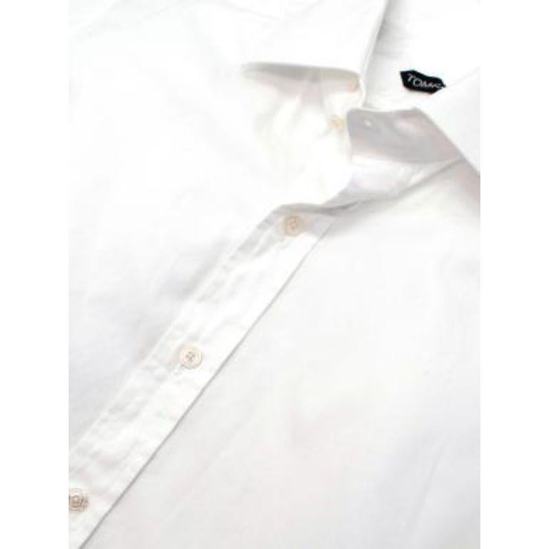 Women's or Men's Tom Ford White Cotton Dress Shirt For Sale