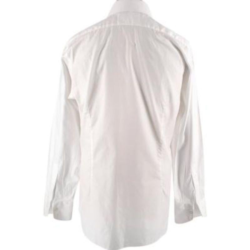 Tom Ford White Cotton Dress Shirt For Sale 2