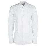 Tom Ford White Cotton Pintuck Detail Long Sleeve Button Front Tuxedo Shirt Xl At 1stdibs New tom ford solid lilac tuxedo shirt size 40 / 15,75 u.s. 1stdibs