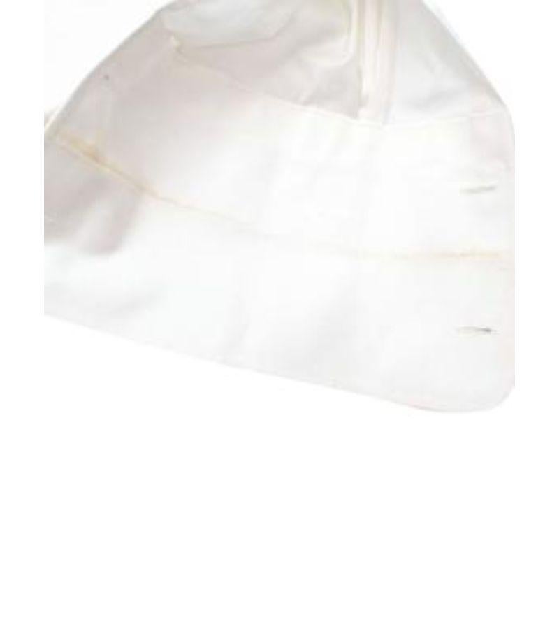 Tom Ford White Cotton Pleated Tuxedo Shirt For Sale 5