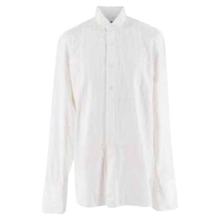 Tom Ford Classic Fit White Cotton Shirt with Double Cuffs For Sale at  1stDibs