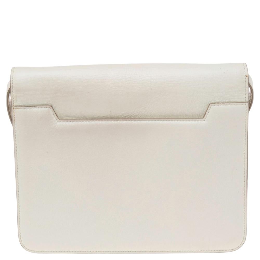 Tom Ford White Leather Large Natalia Shoulder Bag 2