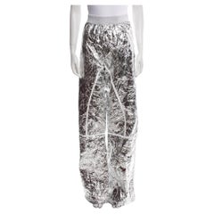 Tom Ford Pantalon large en métal argenté