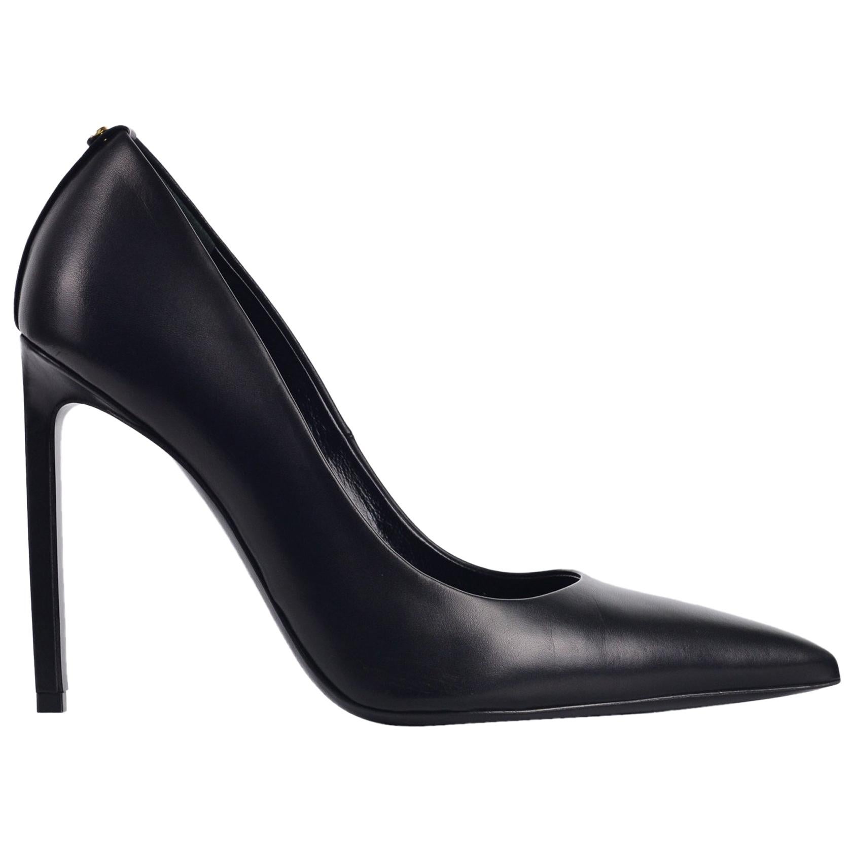 Tom Ford Womens Black Classic Leather Pumps For Sale