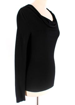 Tom Ford Women's Black Draped Sweater - Size US 2