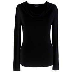 Tom Ford Women's Black Draped Sweater - Size US 2