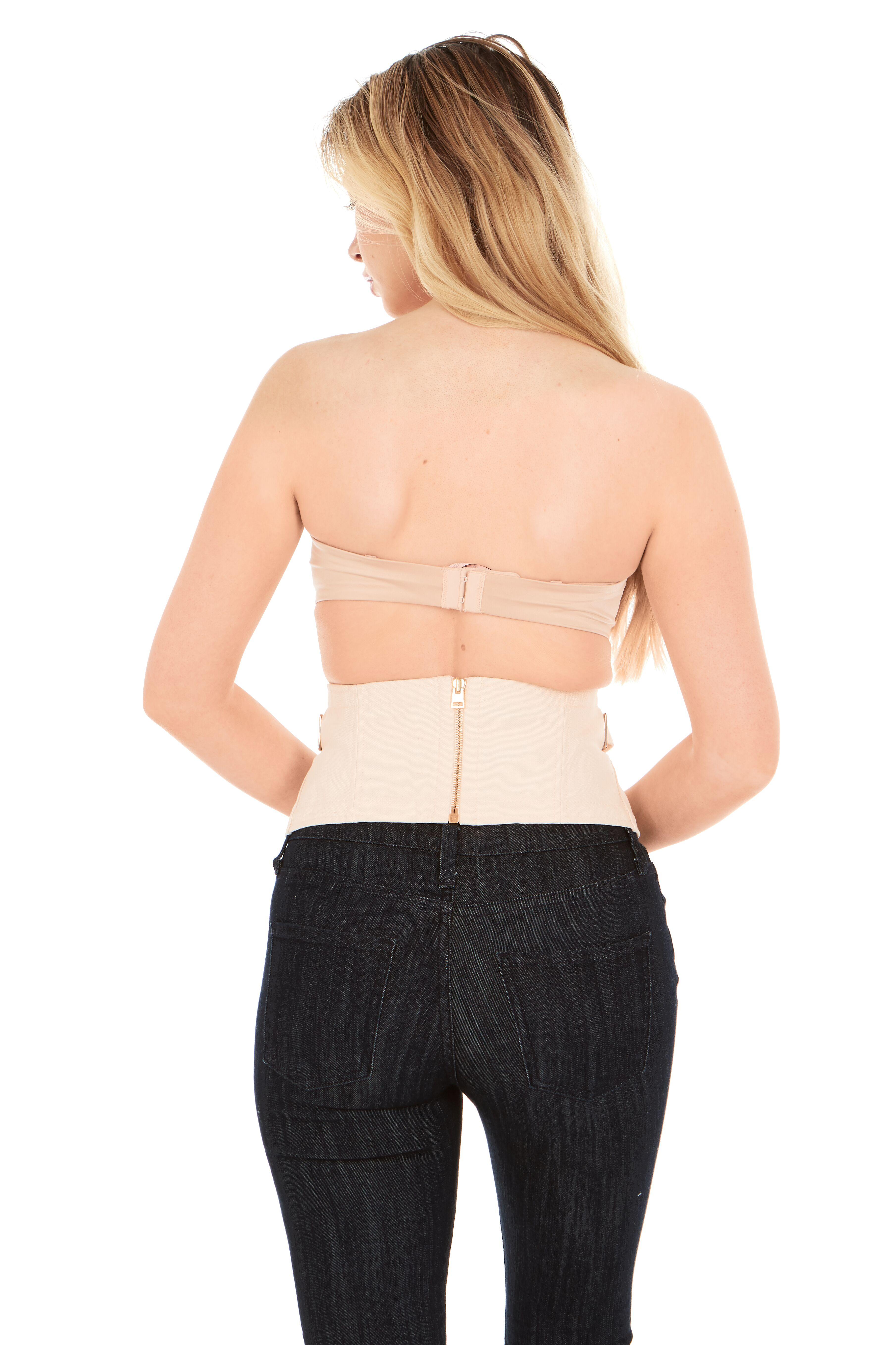 Tom Ford Lace Up Waist Cincher . This Waist Cincher features a shiny satin lace up fastening in a gorgeous light color tone. Wear it in privacy or pair it with a white baby tee underneath for an ultra chic fashion look.

Tom Ford Lace Up Waist