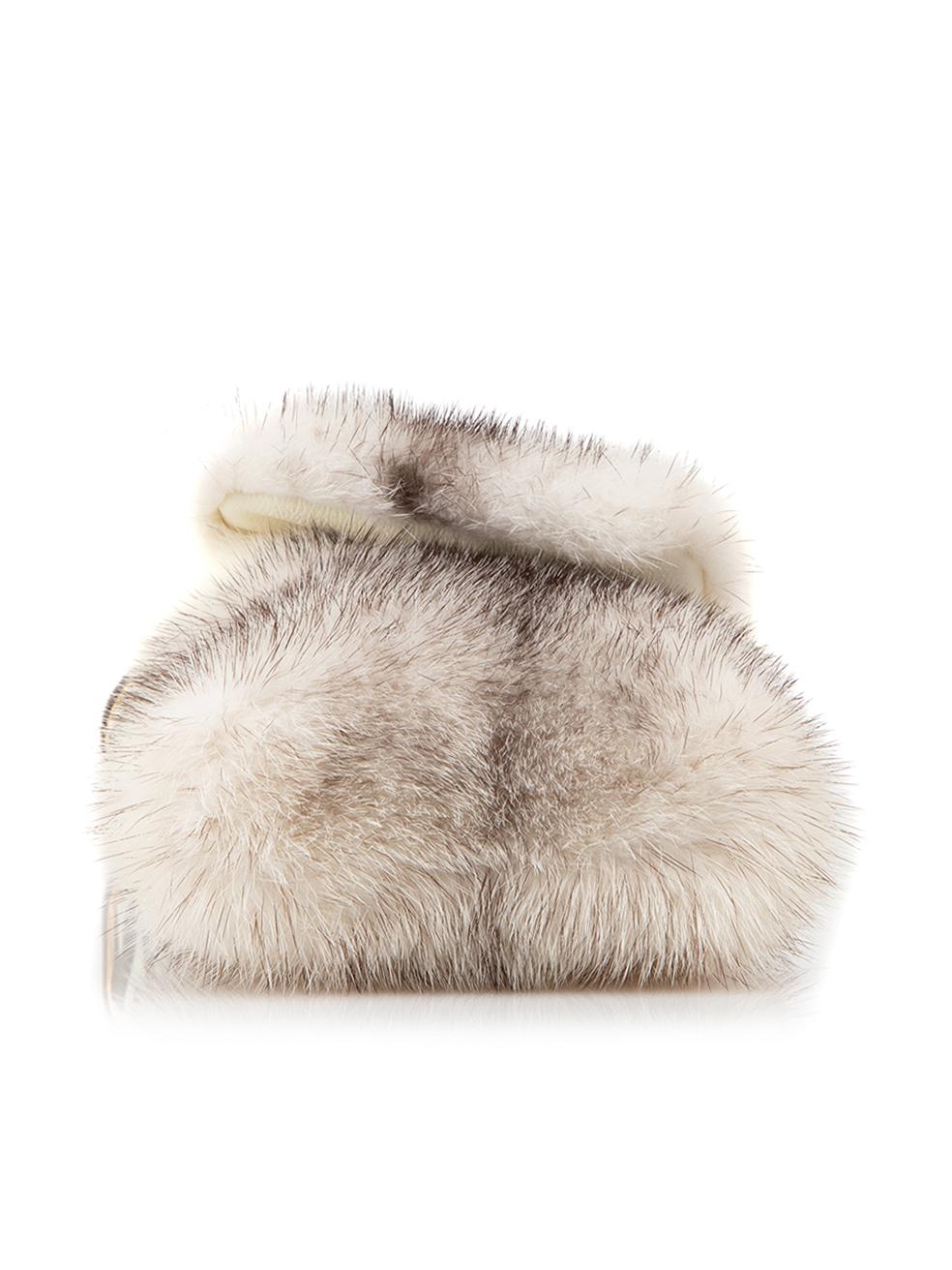 Tom Ford Women's Grey Mink Fur Evening Clutch 1