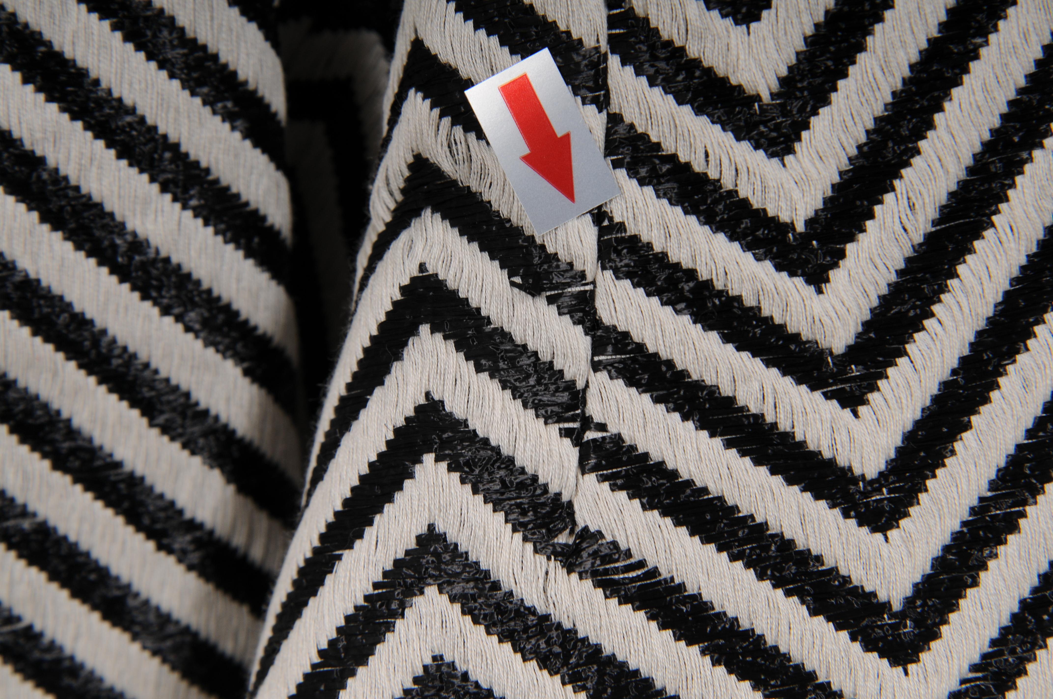 Tom Ford Donna Giacca a spina di pesce IT 42 Nero Bianco Nylon Cotone Miscela Coates in vendita 7