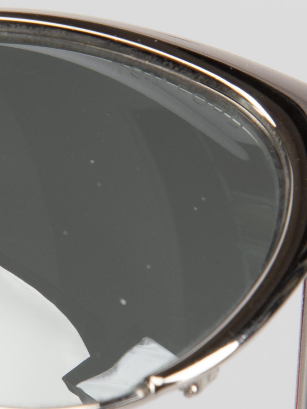 Tom Ford Women's Silver Half Frame Cat Eye Sunglasses 2