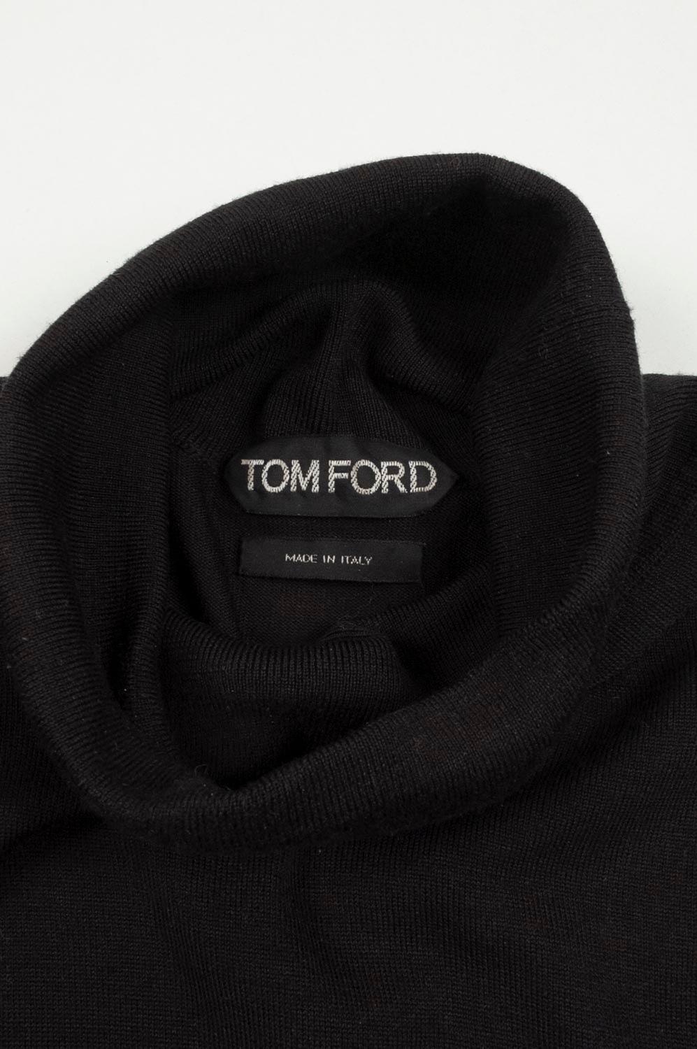 Tom Ford Wool Men Sweater Turtle Neck Size 52IT (Large), S454 For Sale 1