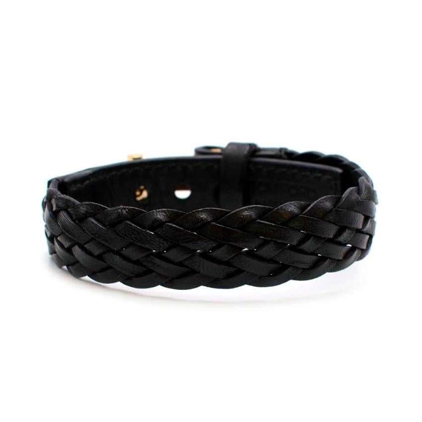 tom ford woven leather bracelet