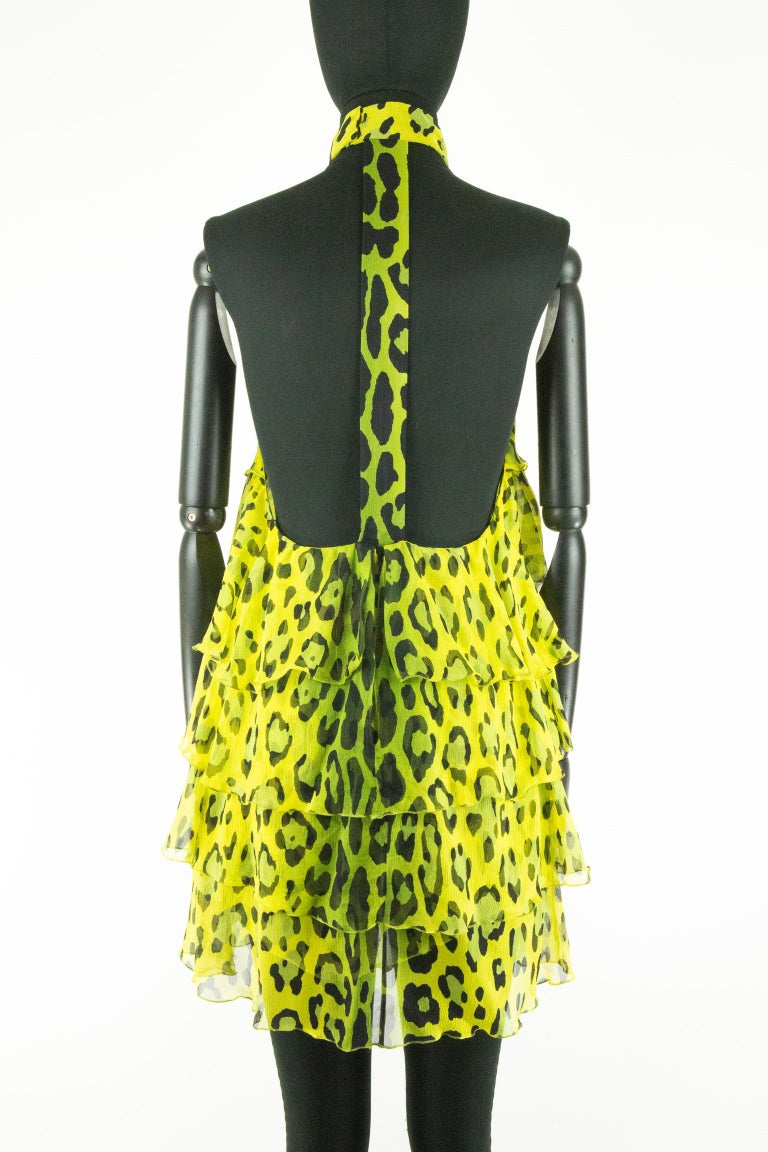 Tom Ford Yellow and Green Leopard Print Dress For Sale at 1stDibs | green  leopard dress, yellow leopard print dress, tom ford stockings