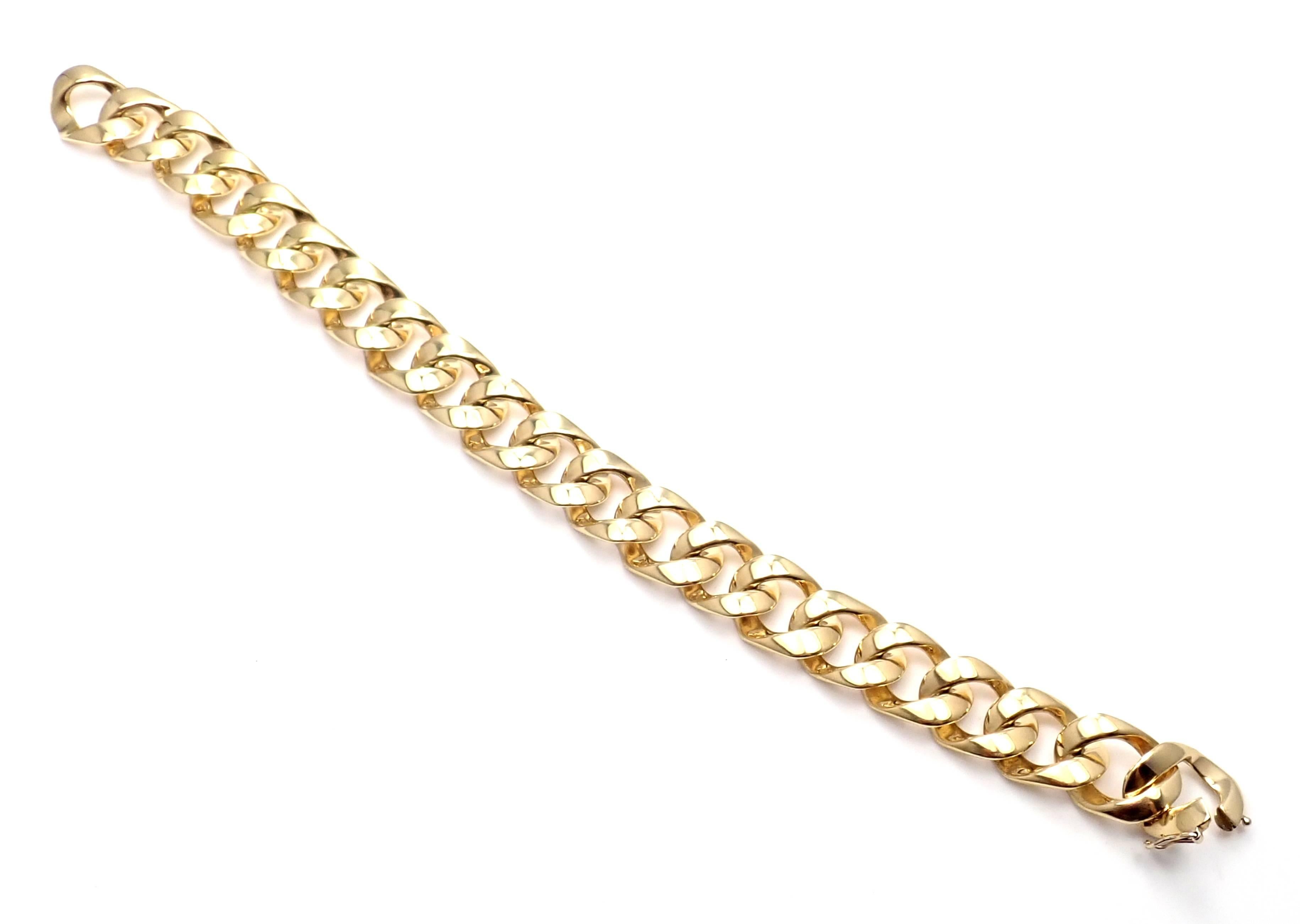 Tom Ford Yellow Gold Link Bracelet 1