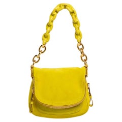 Tom Ford Yellow Suede Jennifer Shoulder Bag