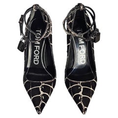 Tom Ford Zebra Pony Hair Padlock 105mm Sandals. LIMITED edition! Style Kim K!