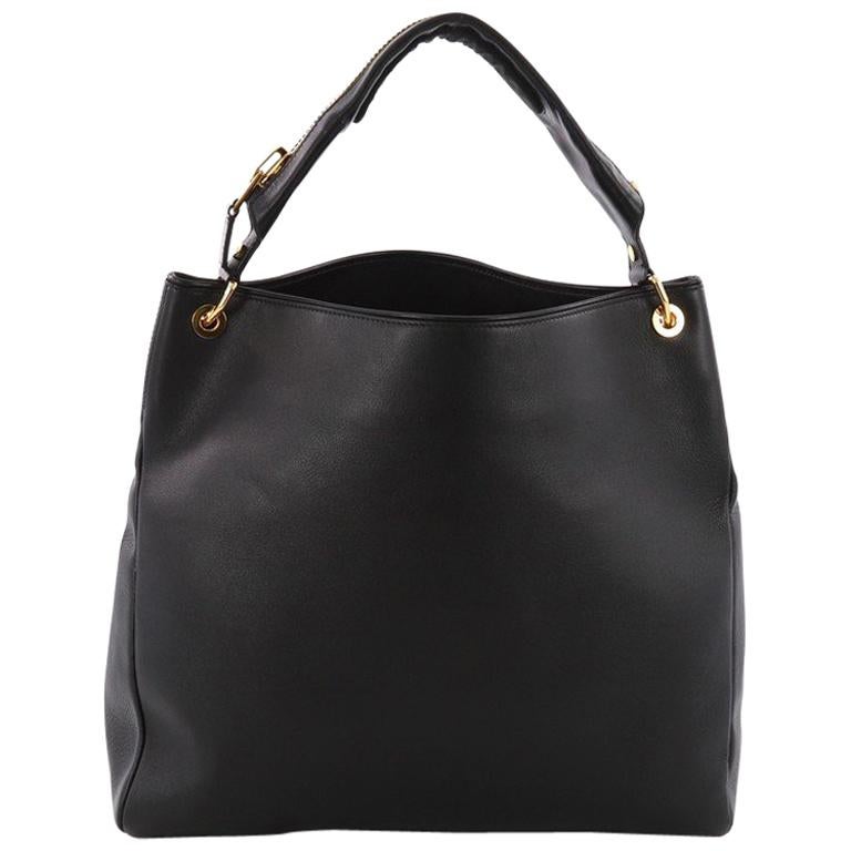 Tom Ford Zipper Strap Hobo Leather