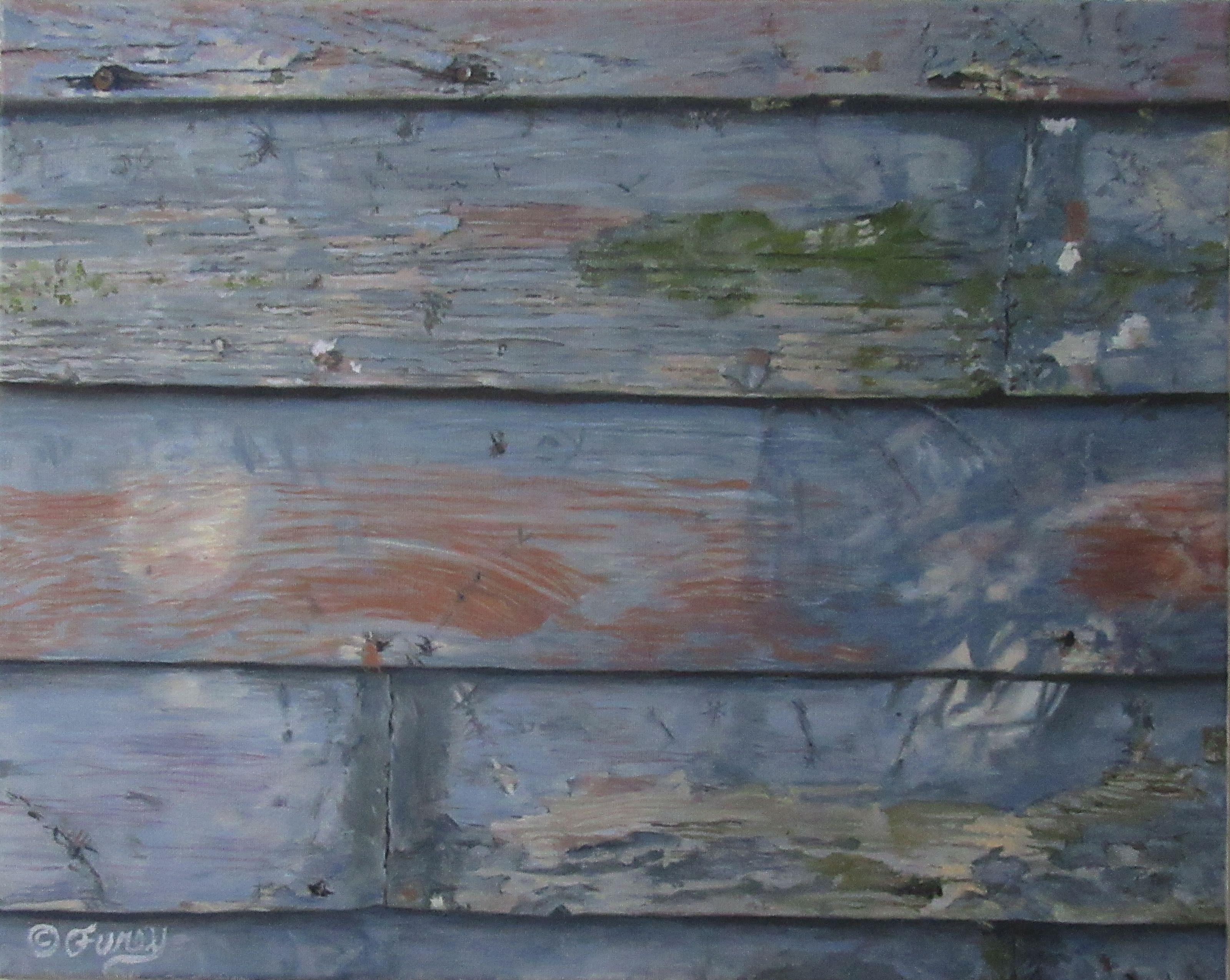 SHED, Pintura, Óleo sobre lienzo - Painting de Tom Furey