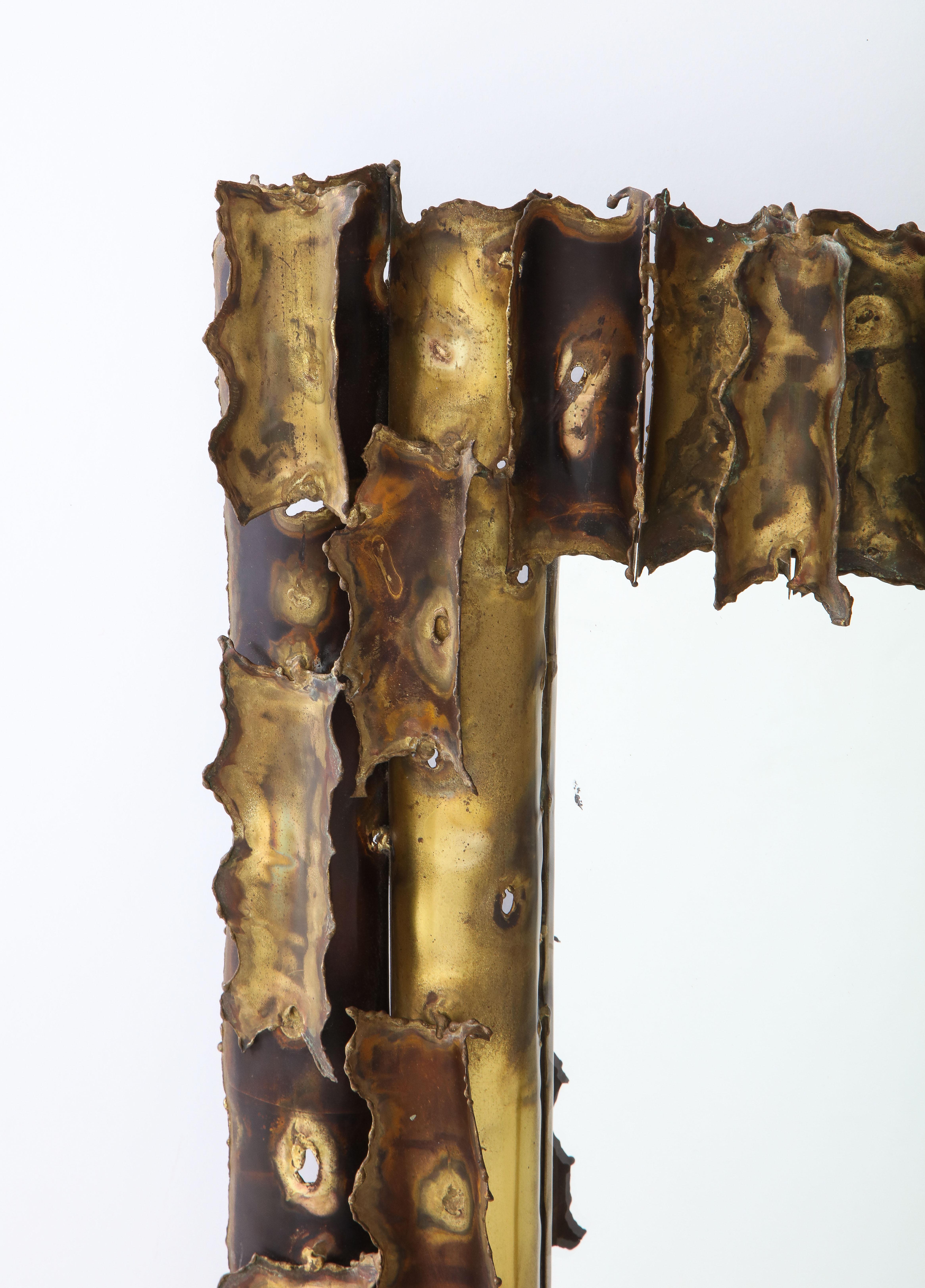 Tom Greene Custom Made Brutalist Mirror (Ende des 20. Jahrhunderts)