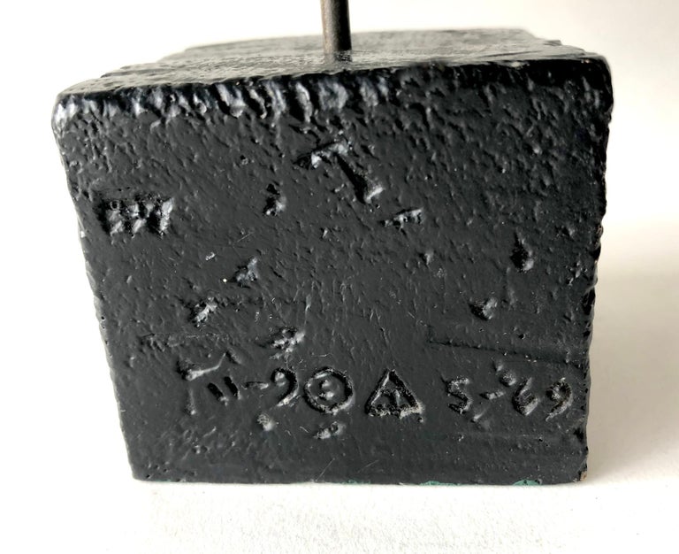 Tom Greene Perforated Metal Mid Century Modernist Sculpture at 1stDibs