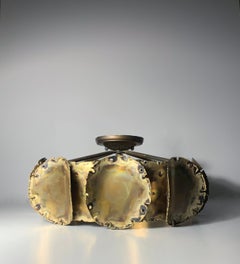 Tom Greene & Greene Brutalist Brutalist Brass Suspensions Light for Feldman