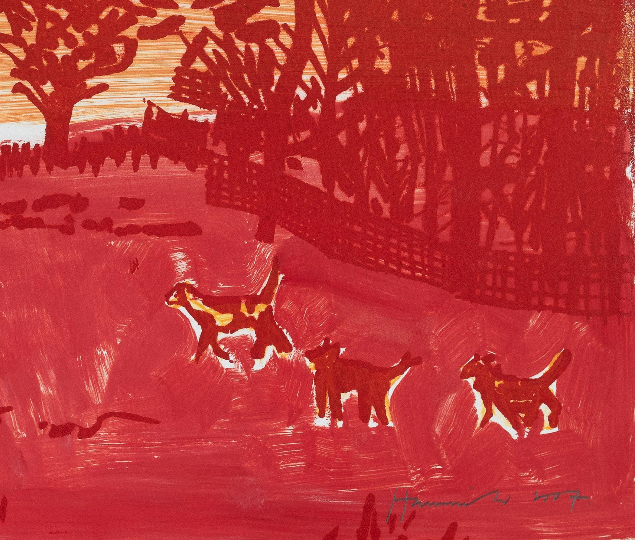 3 Dogs - Other Art Style Print by Tom Hammick