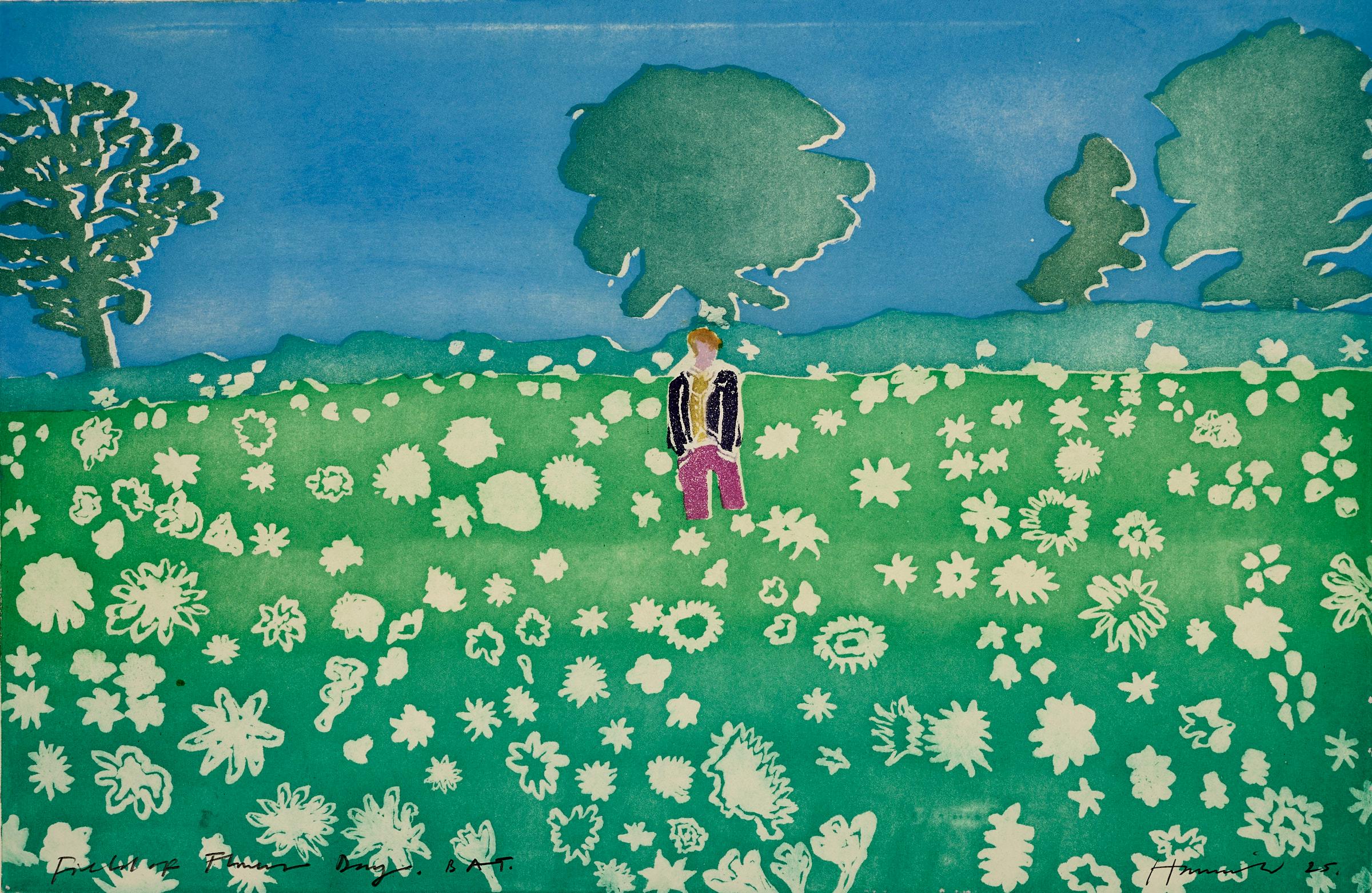 Campo de flores [Día], 2025
Tom Hammick

Aguafuerte en colores, sobre lienzo
Firmado, titulado, fechado, numerado e inscrito "E.V." (edición variable)
De la edición de 35
Hoja: 31,5 × 49,2 cm (12,4 × 19,5 pulg.)

