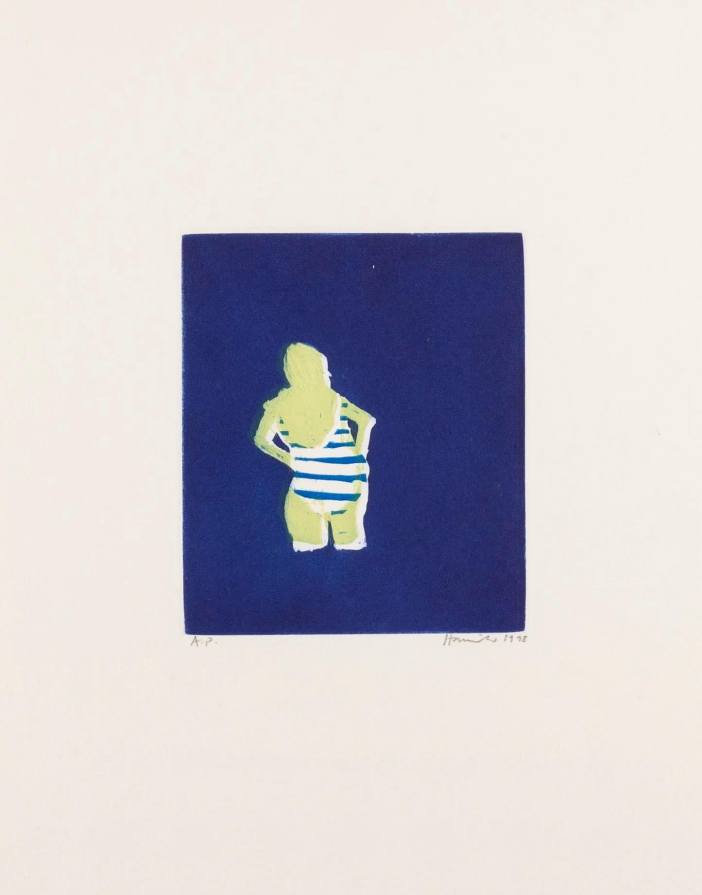 Untitled (Striped Swimsuit) von Tom Hammick, 1998