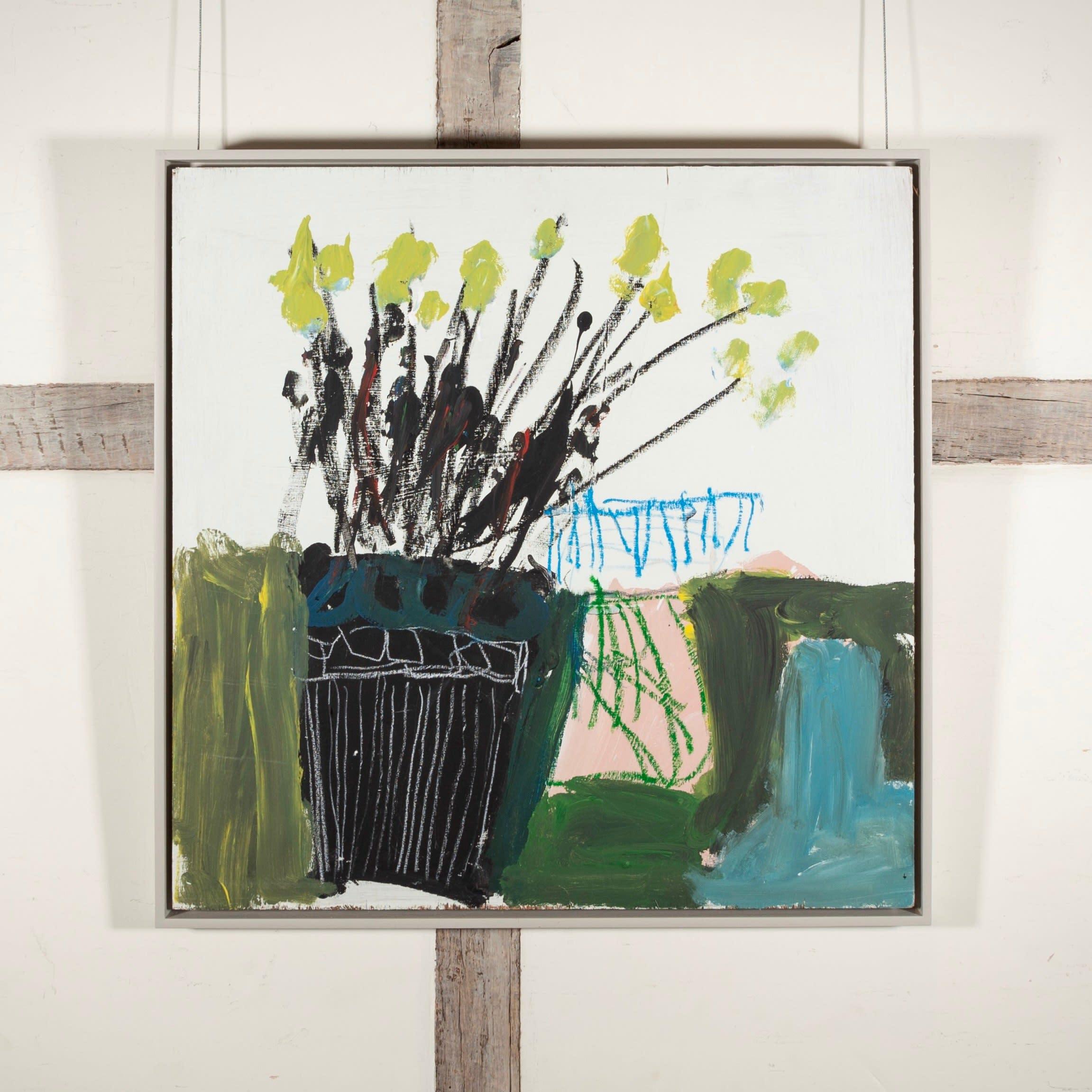 Green Flower Painting by Tom Harford Thompson, 2023 1