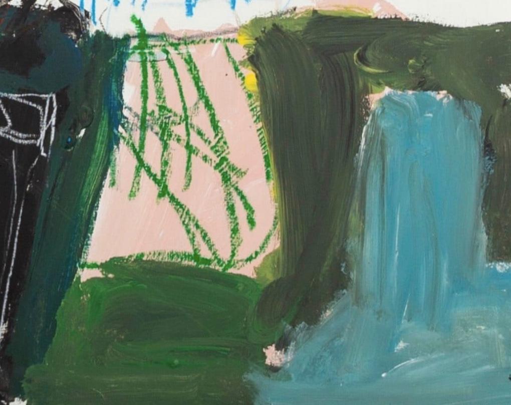 Green Flower Painting by Tom Harford Thompson, 2023 3
