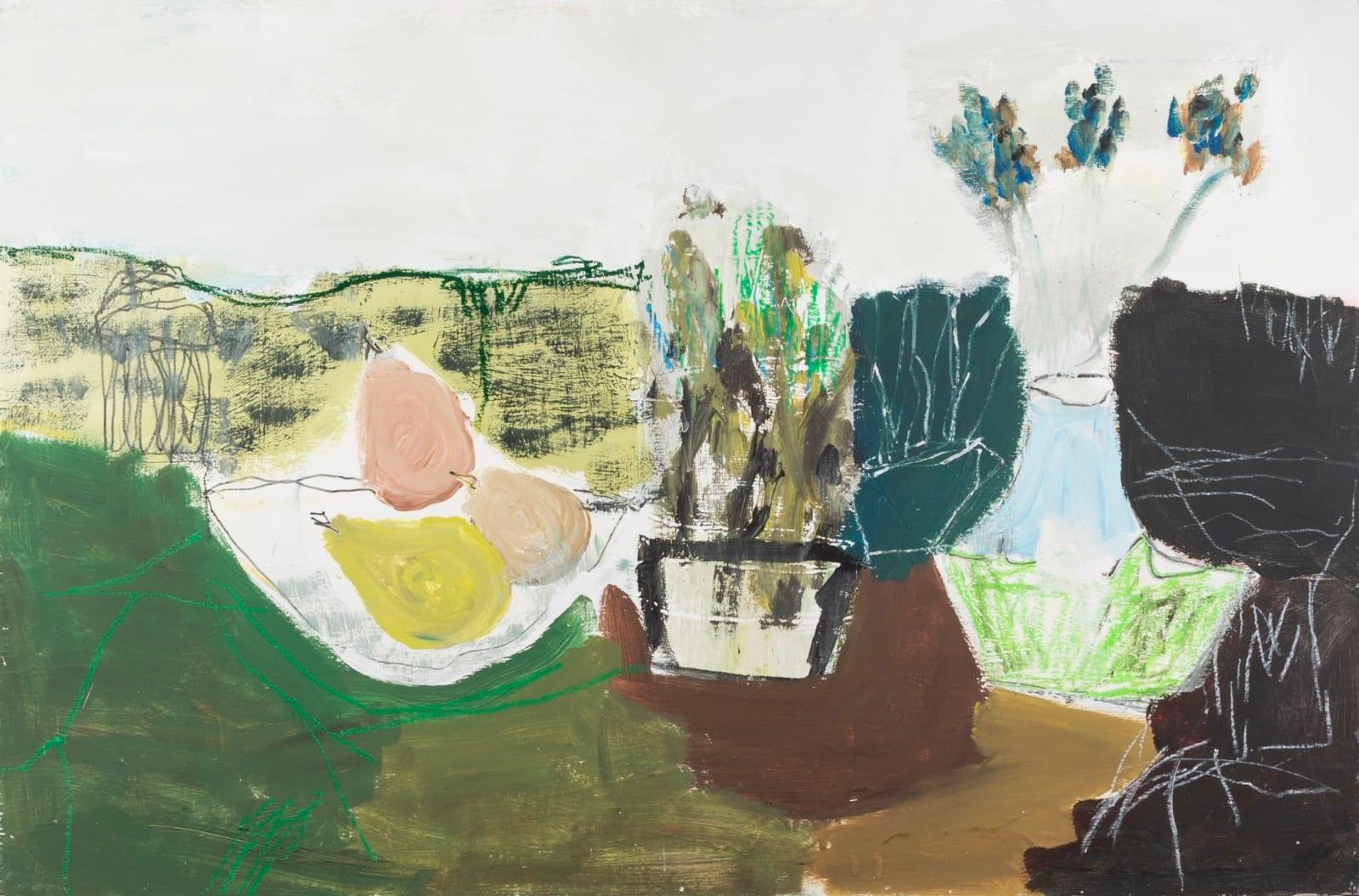 Pears, Ölgemälde auf Tafel, Gemälde von Tom Harford Thompson, 2023