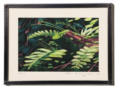 "Autumn Light II" Miniature Painting of Forest and Tree by Tom Haugomat