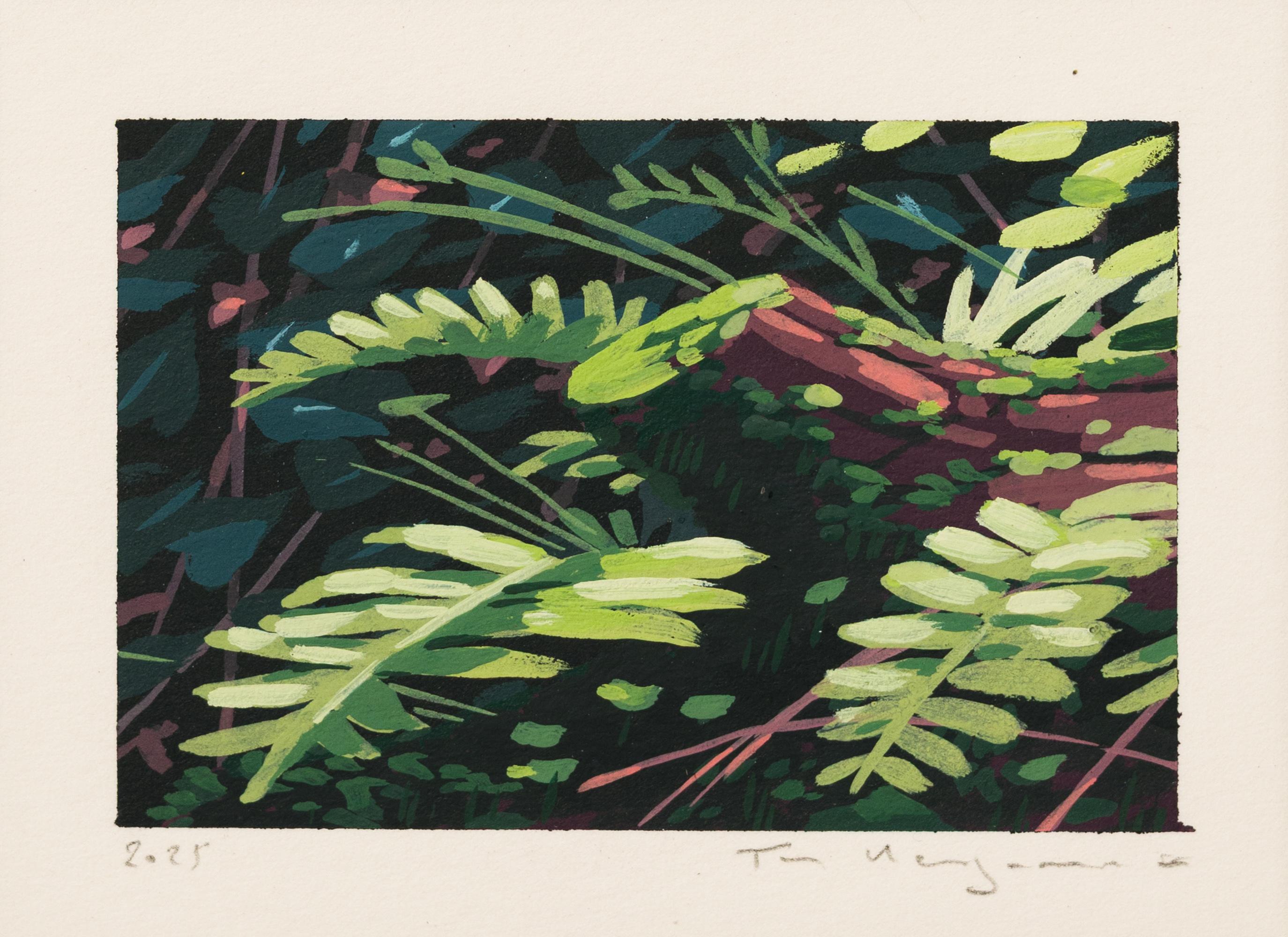 "Autumn Light II"  is an original artwork by Tom Haugomat, made during his traveling artist residency with The Jaunt. Traveling from France to Philadelphia, Haugomat was inspired by his new environment. He rendered commuters, city scenes, and