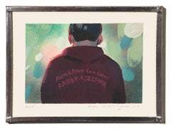 "Chinatown I" Illustrative Miniature Painting of Lone Figure