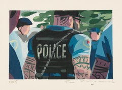 "La Armadura" Figura muy tatuada en obra acrílica en miniatura