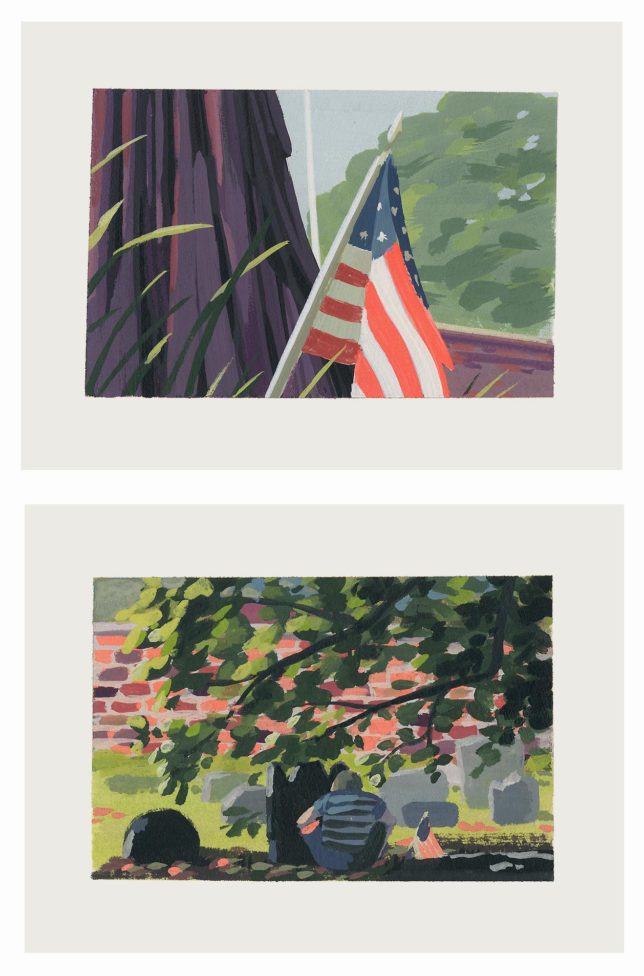 Dieses Stück mit dem Titel "Der Stein"  ist ein Originalkunstwerk von Tom Haugomat, das im Rahmen seines Aufenthalts als reisender Künstler bei The Jaunt entstand. Durch das Programm konnte Haugomat von Frankreich nach Philadelphia reisen und sich