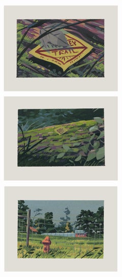 Landscape Drawings and Watercolors