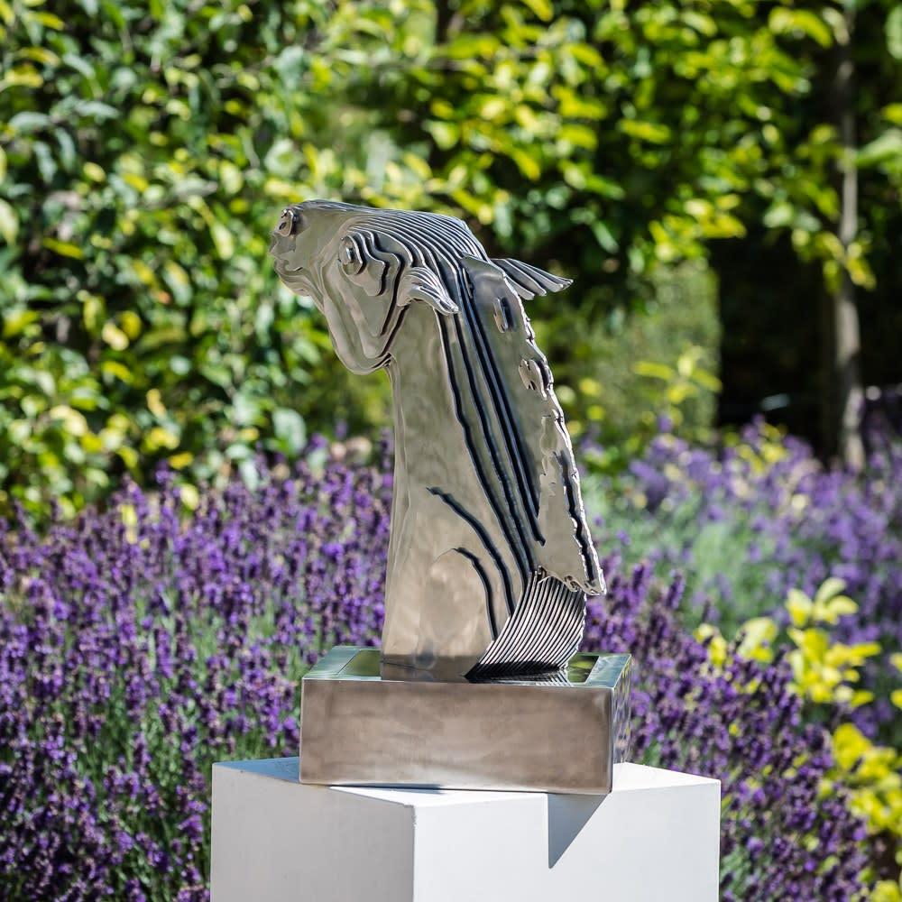 REARING HORSE II by Tom Hiscocks - horse sculpture stainless steel For Sale 6