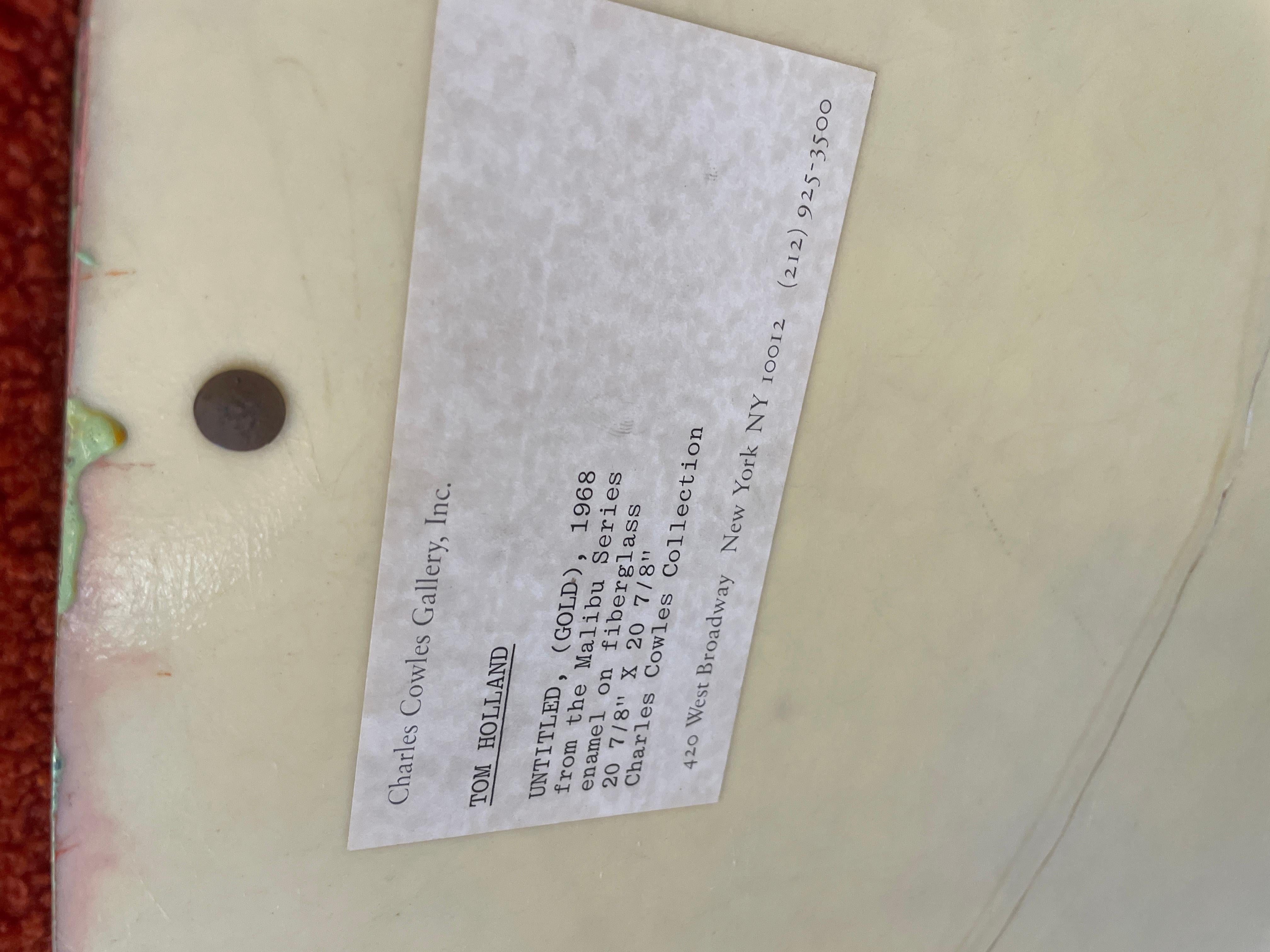 XIX secolo Tom Holland Smalto originale su fibra di vetro 1968 in vendita