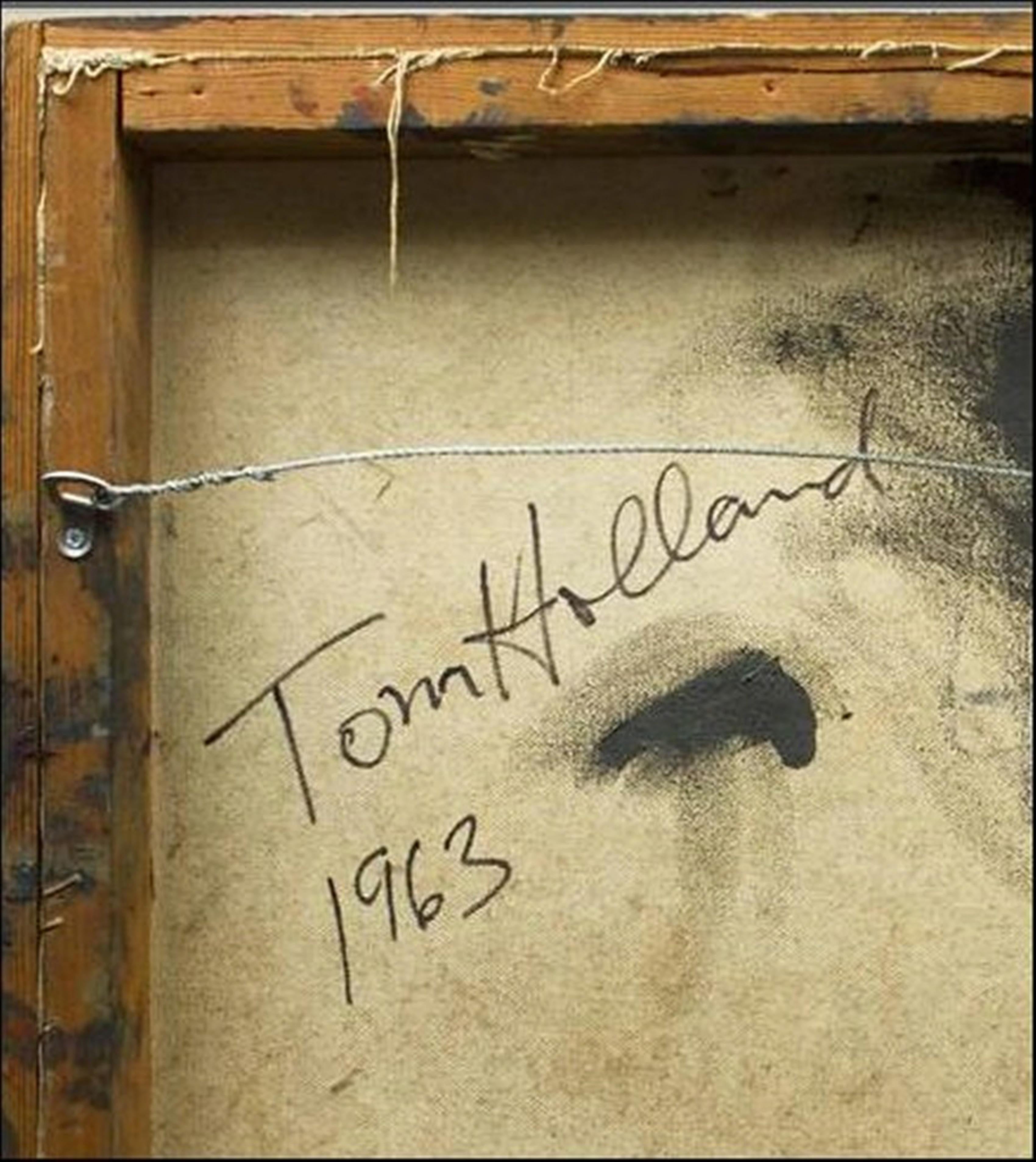 Quadro astratto firmato del Mid Century Modern, de-accesso dal Museo di Oakland - Painting di Tom Holland