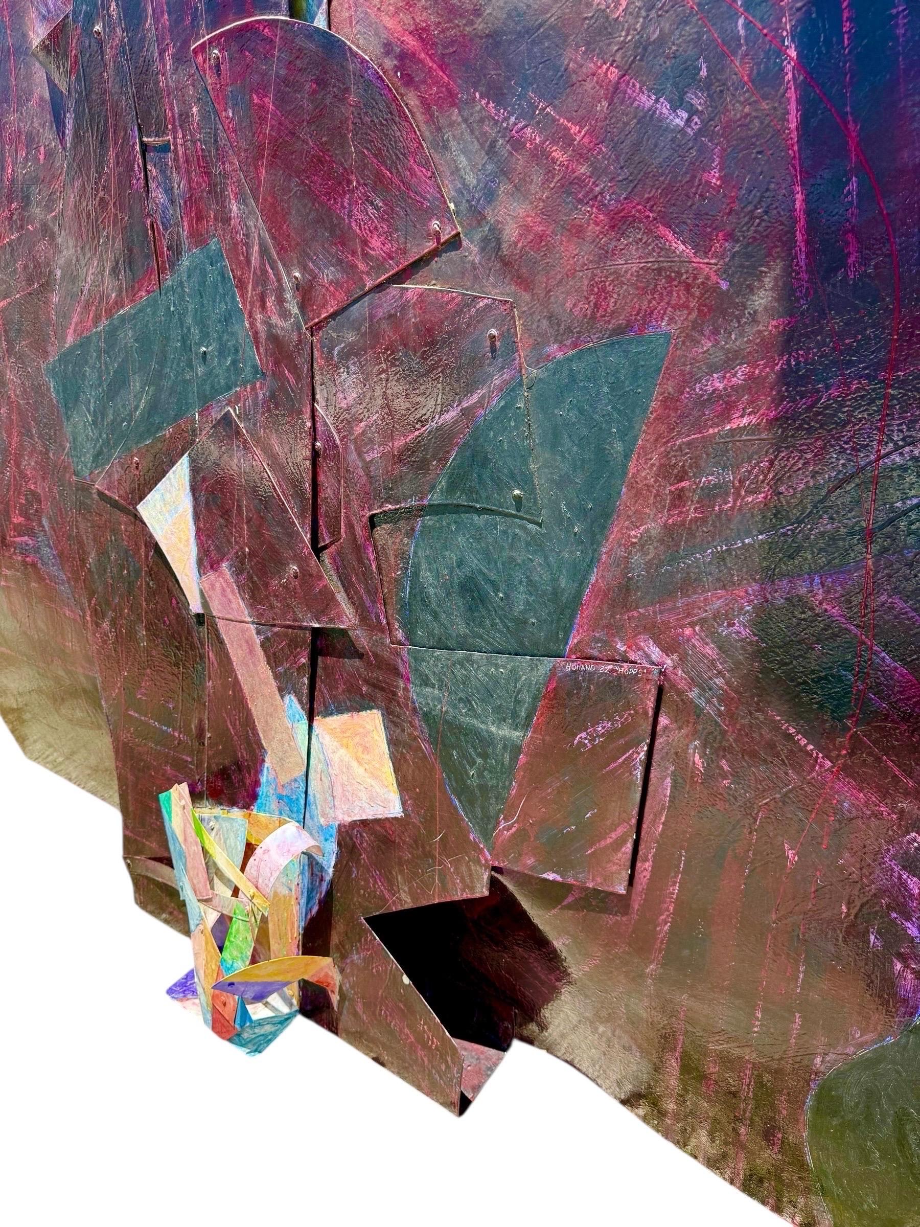 Pittura astratta a tecnica mista costruita molto grande Scultura da parete Tom Holland in vendita 7