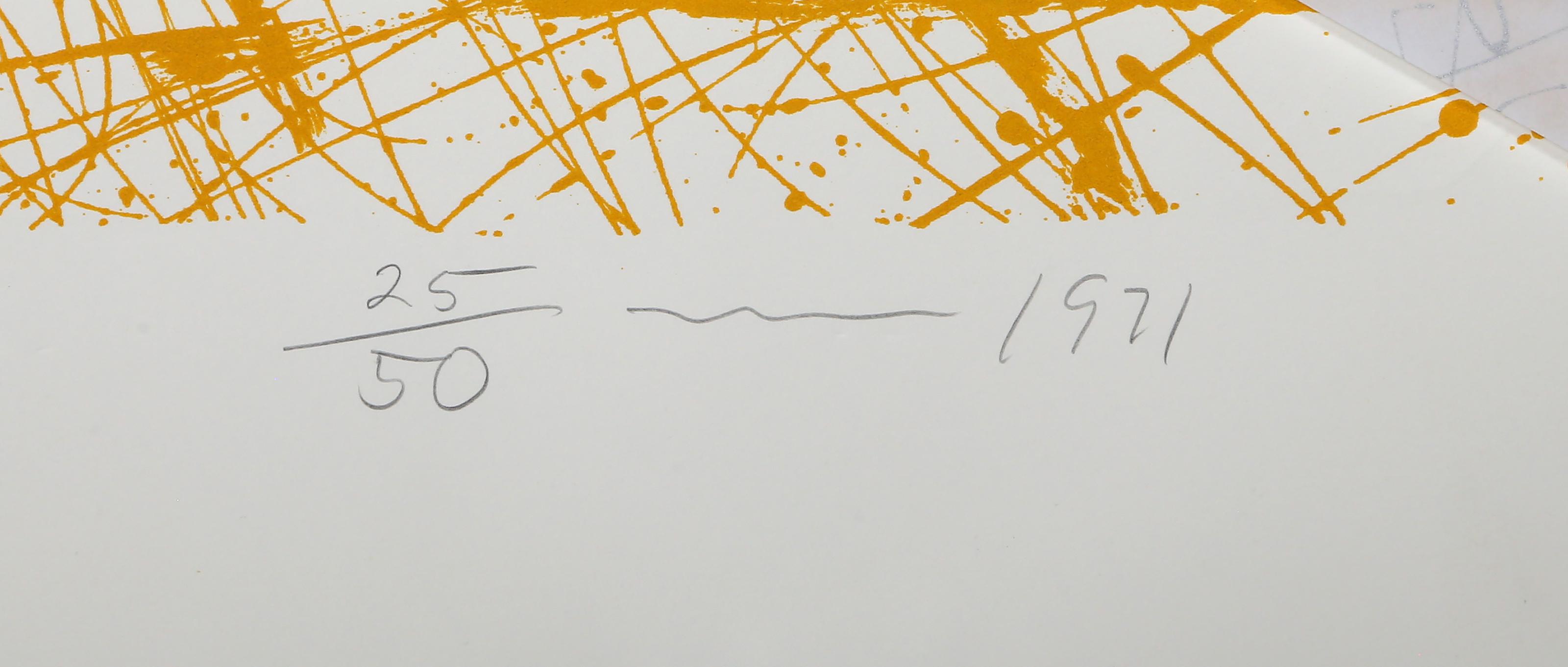 Cragmont, Abstract Screenprint with Collage by Tom Holland For Sale 2