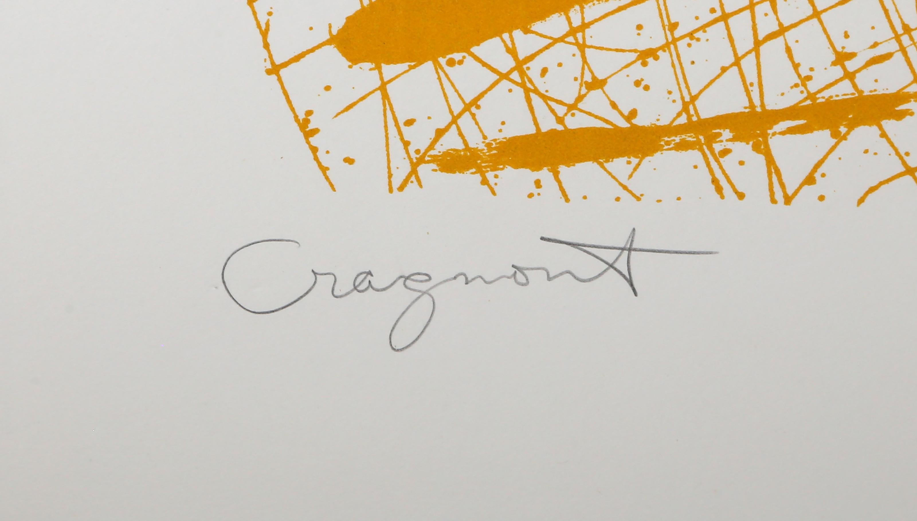 Cragmont, Abstract Screenprint with Collage by Tom Holland For Sale 4
