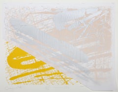 Cragmont, Abstract Screenprint with Collage by Tom Holland