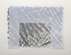 Diablo, Abstract Screenprint with Collage by Tom Holland