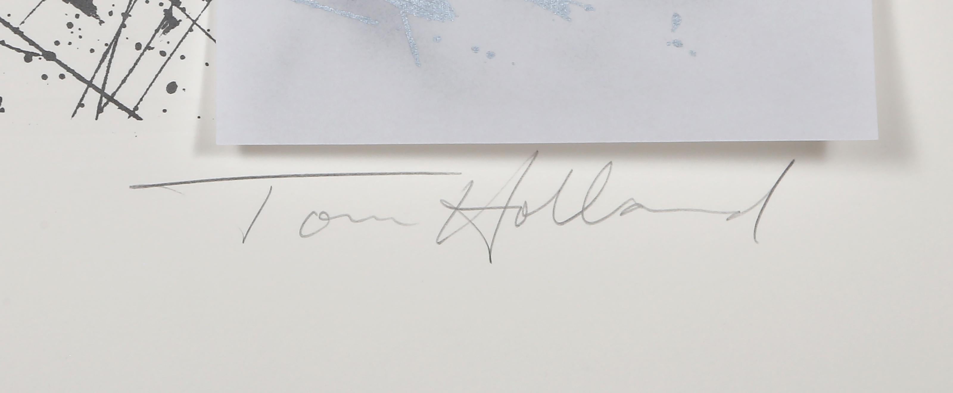 Diablo, Abstract Screenprint with Collage by Tom Holland For Sale 3