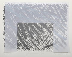 Diablo, Abstract Screenprint with Collage by Tom Holland