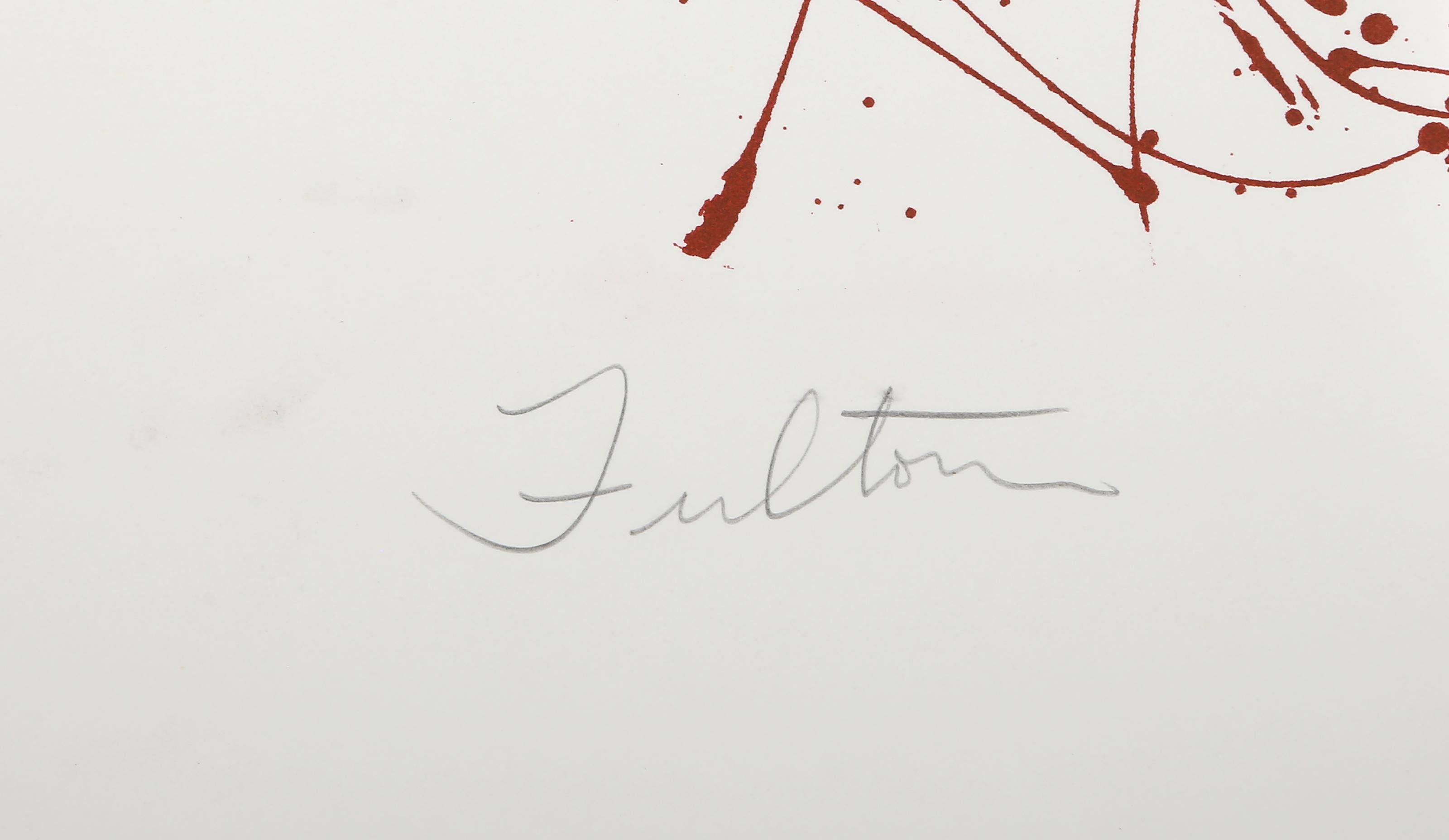 Fulton, Abstract Screenprint with Collage by Tom Holland For Sale 4