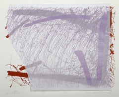 Fulton, Abstract Screenprint with Collage by Tom Holland